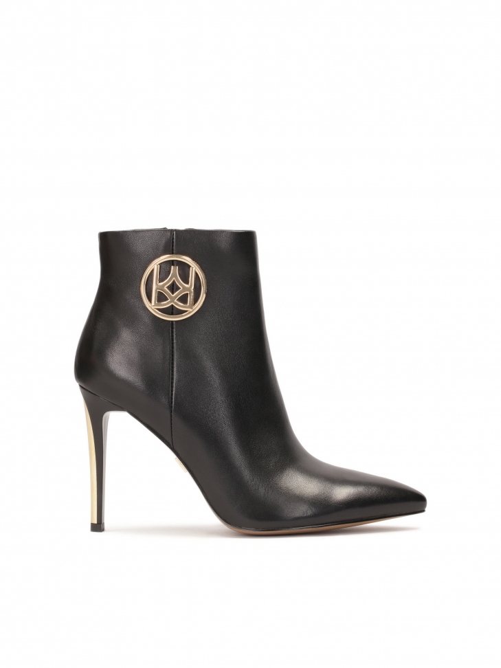 Botki skórzane ze spiczastymi noskami