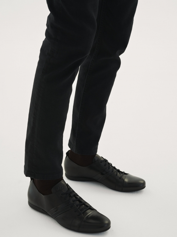 Czarne półbuty męskie