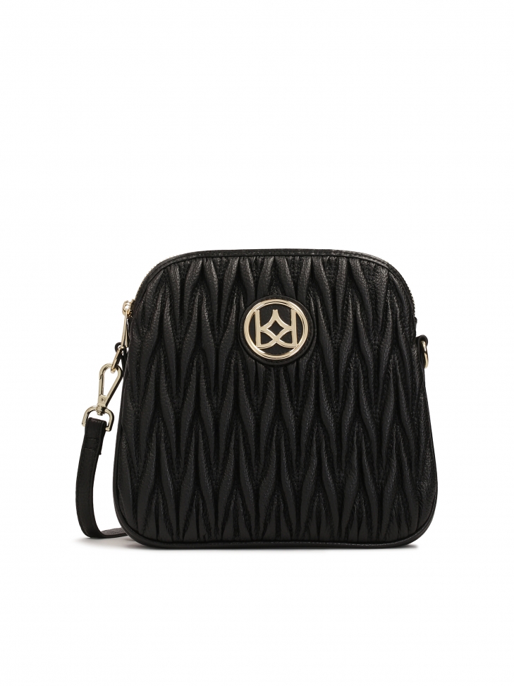 Skórzana klasyczna listonoszka na pasku