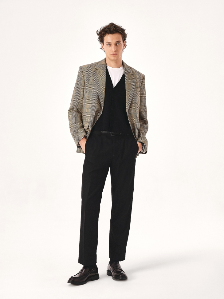 Wsuwane bordowe loafersy