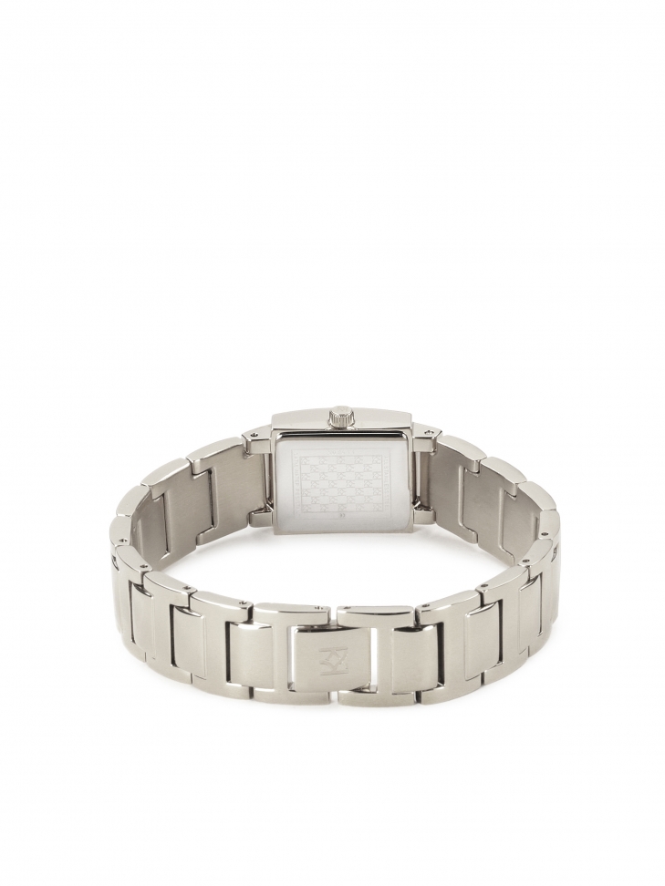 Kobiecy zegarek na bransolecie zdobionej yształkami