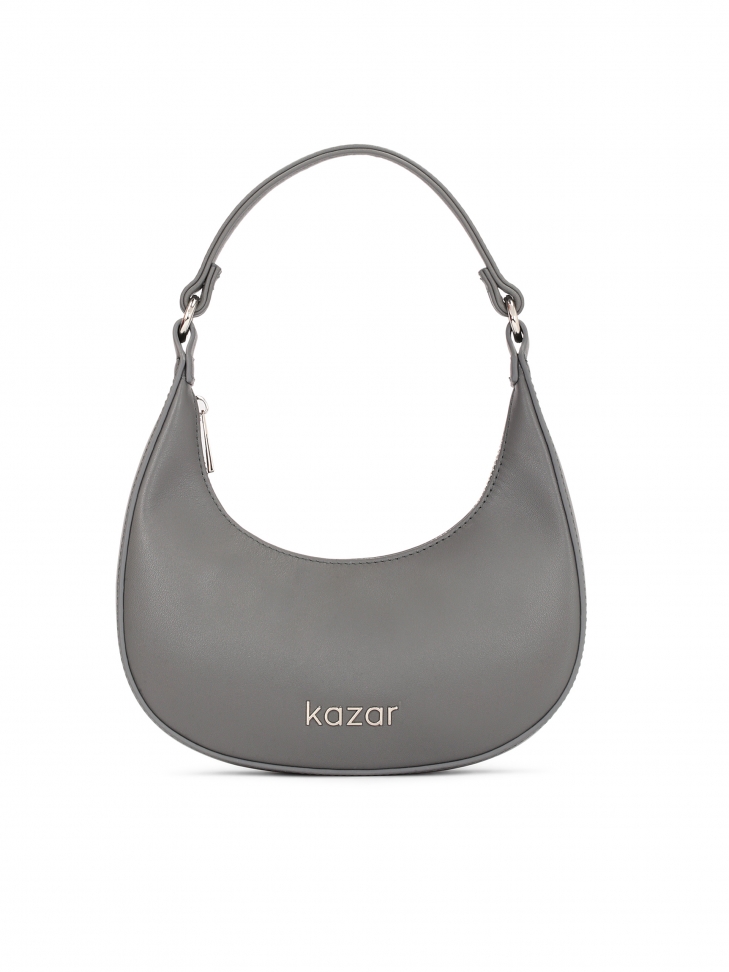 Zgrabna skórzana torebka półksiężyc do ręki i na ramię