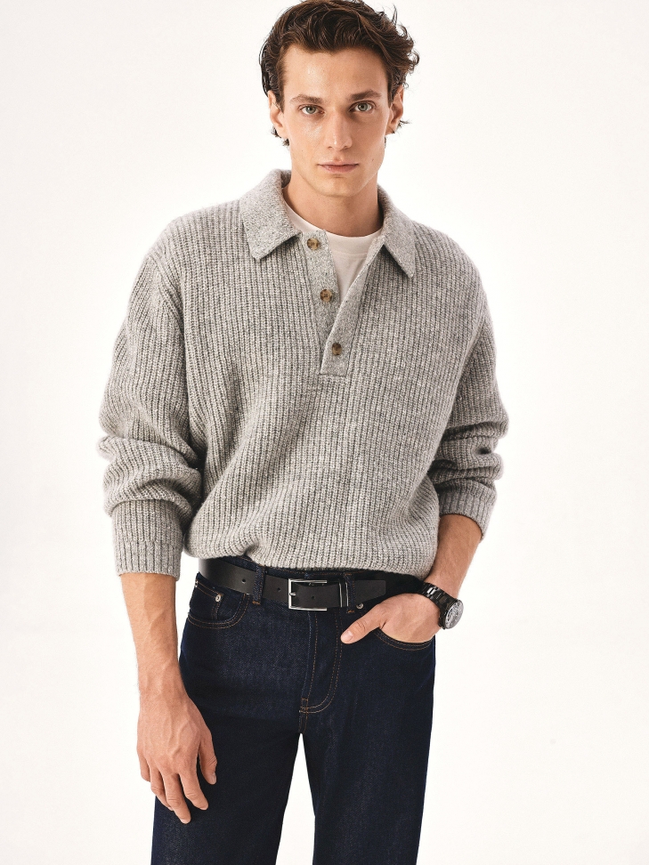 Wizytowy czarny pasek ze srebrną klamrą