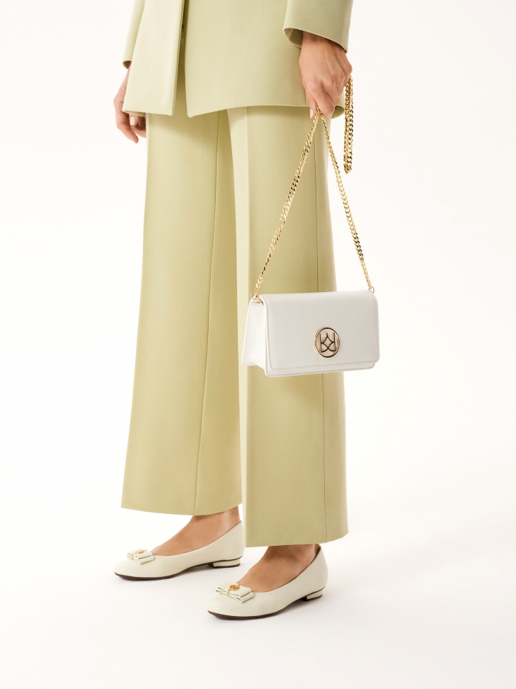 Skórzane baleriny z komfortową wkładką