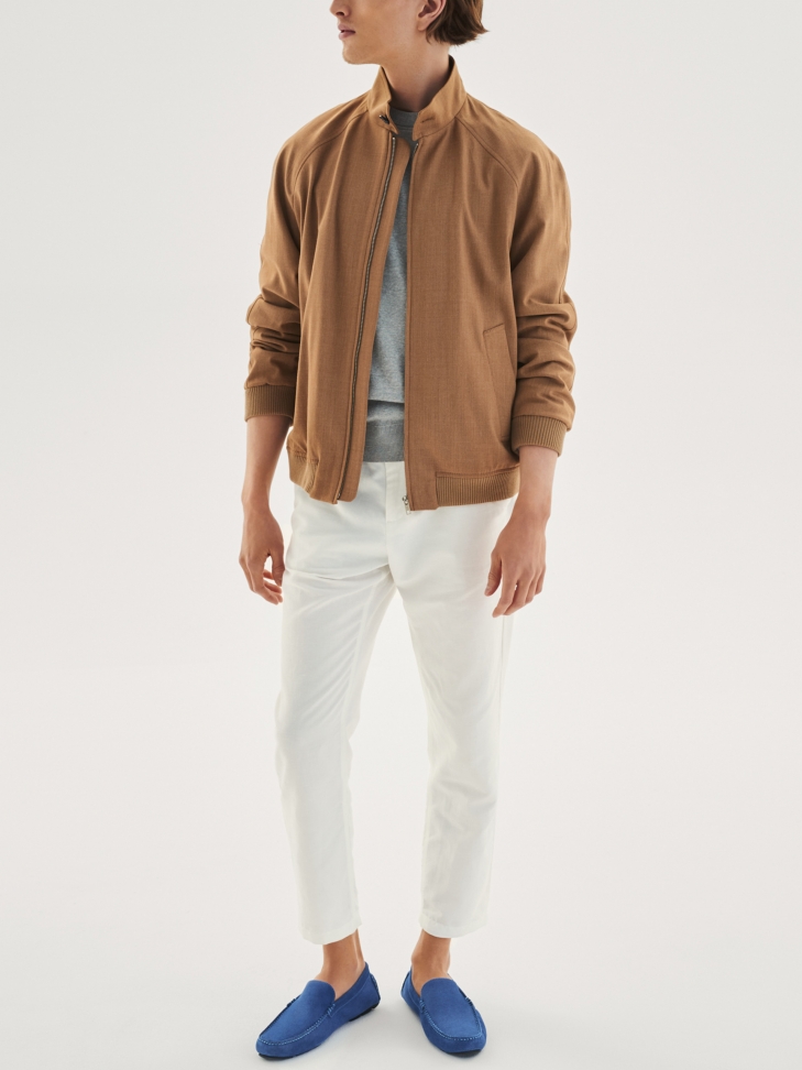 Niebieskie mokasyny męskie