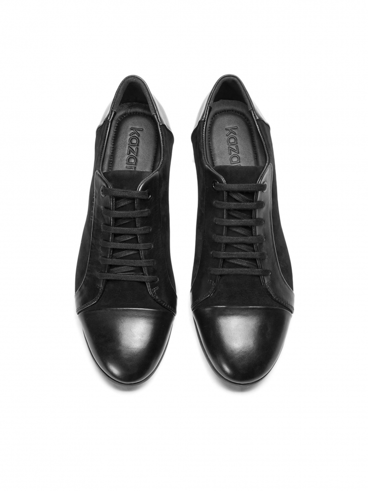 Czarne półbuty męskie