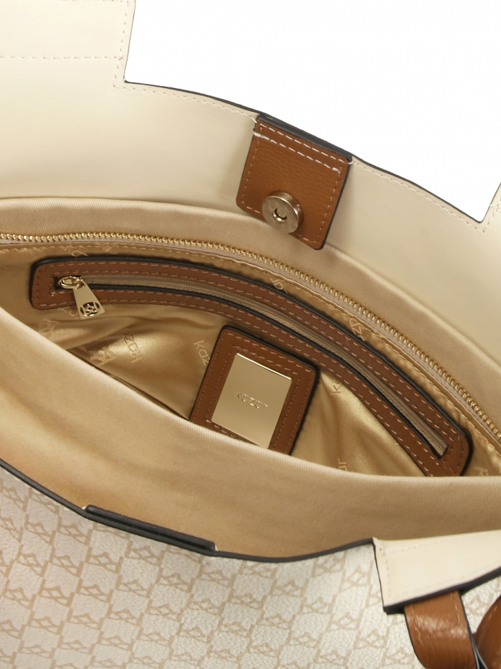 Duża torebka Tote Bag w monogramy KAZAR