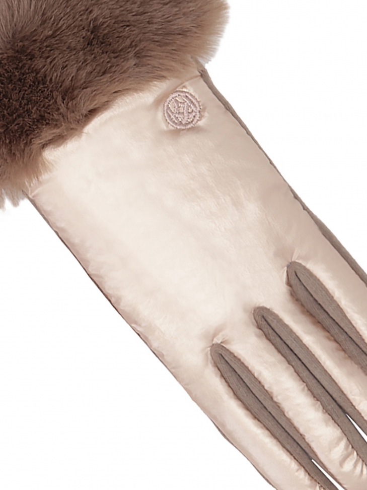 Brązowe rękawiczki damskie