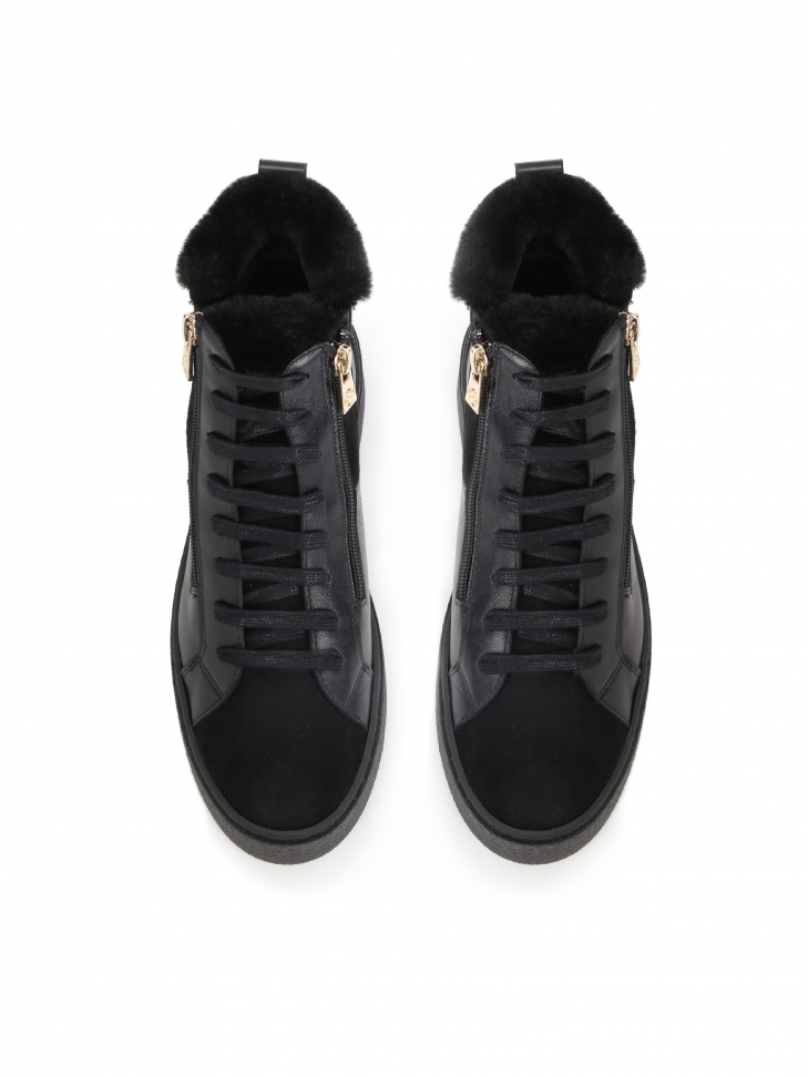 Czarne sneakersy damskie