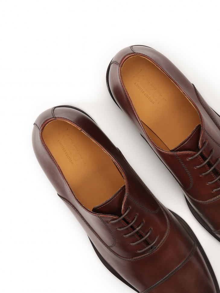 Formalne skórzane półbuty oksfordy