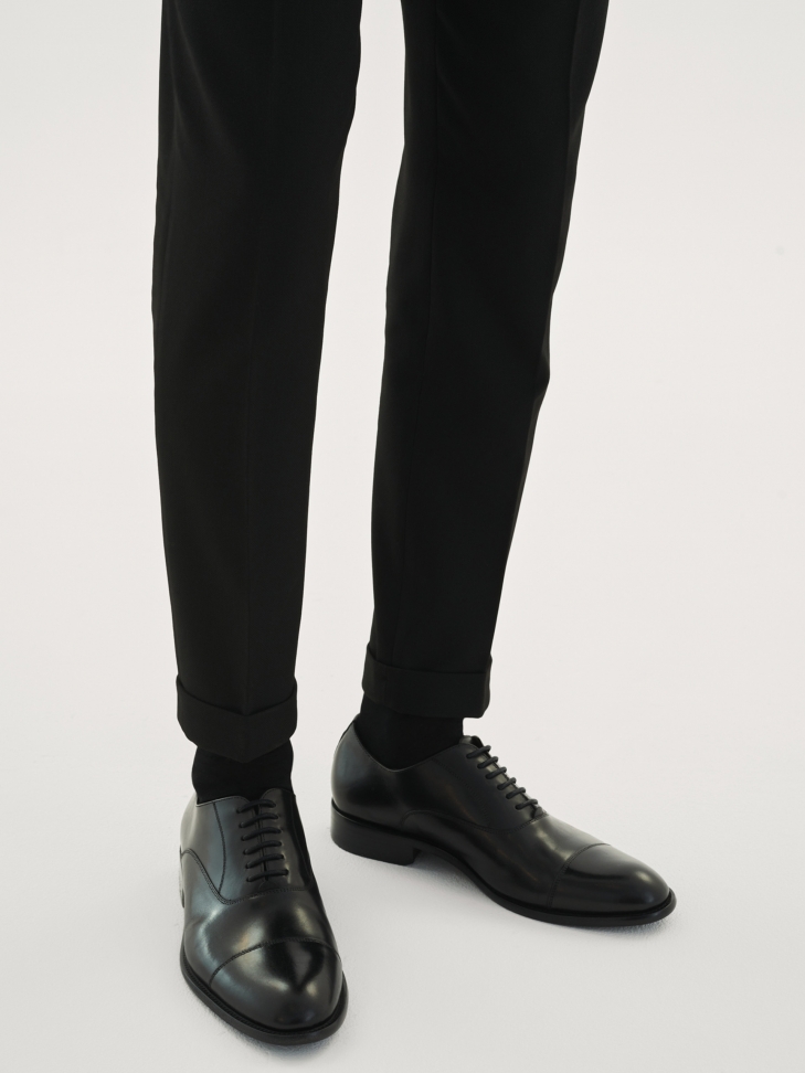 Czarne półbuty męskie