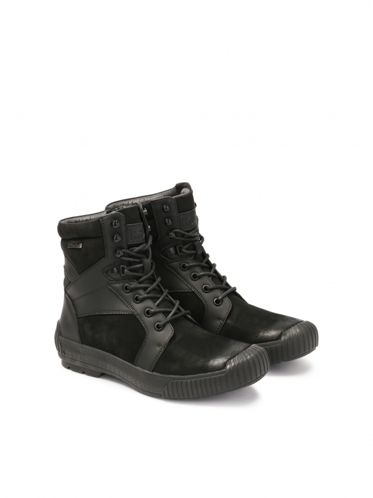 Czarne trzewiki z membraną Thinsulate