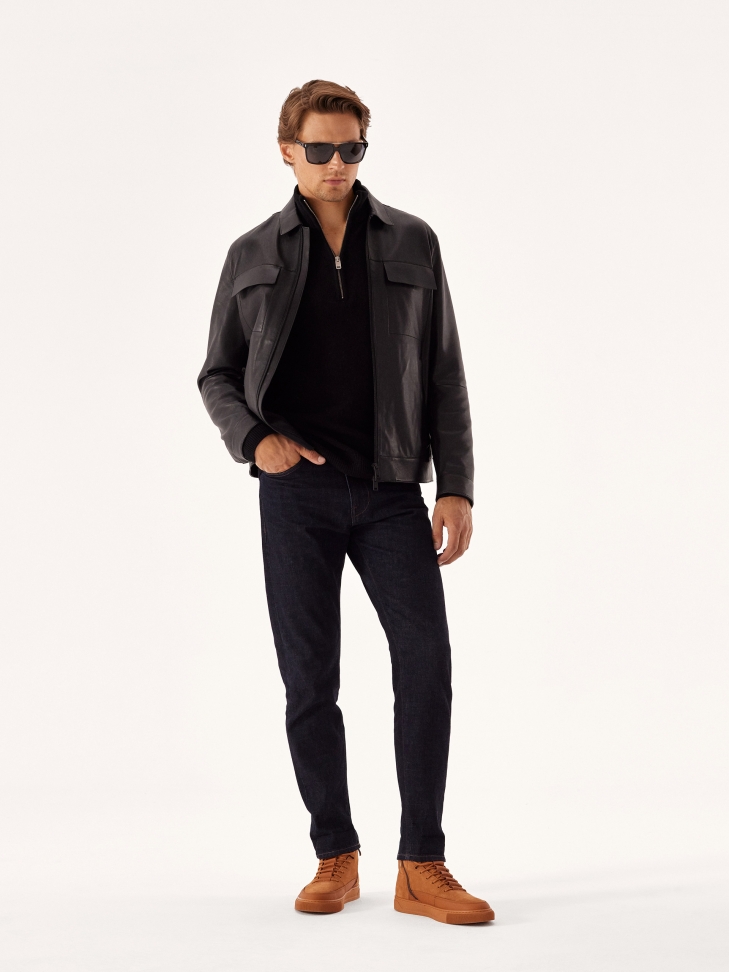 Zamszowe sneakersy z cholewką do kostki