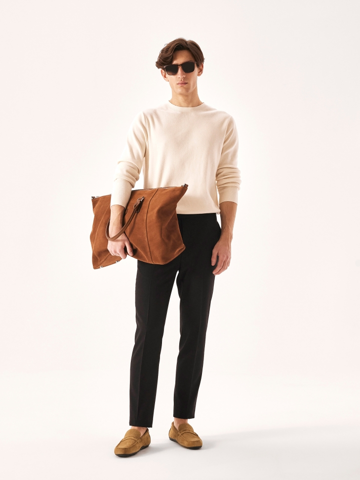 Zamszowe mokasyny na wygodnej podeszwie