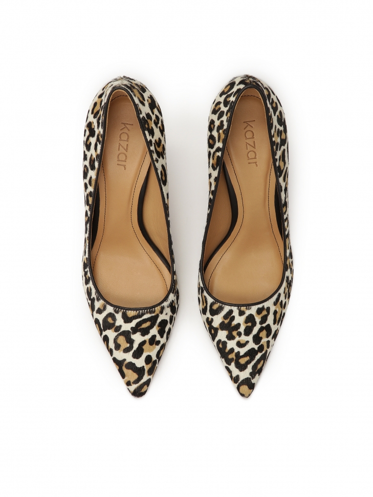 Czółenka na szpilce w cętki lamparta