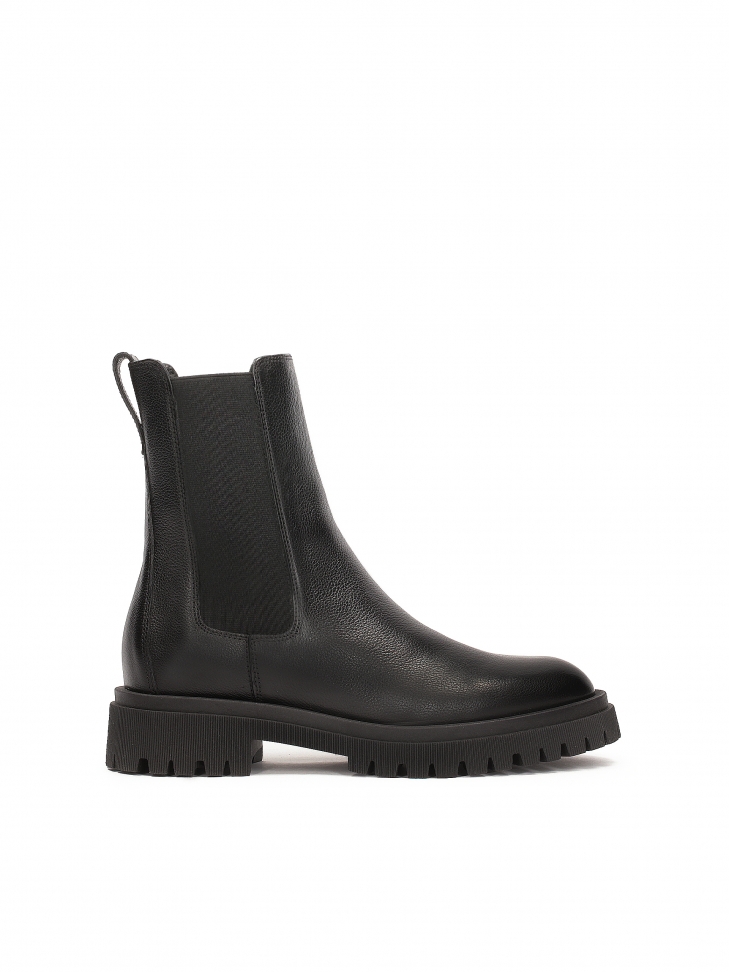 Skórzane botki typu chelsea boots