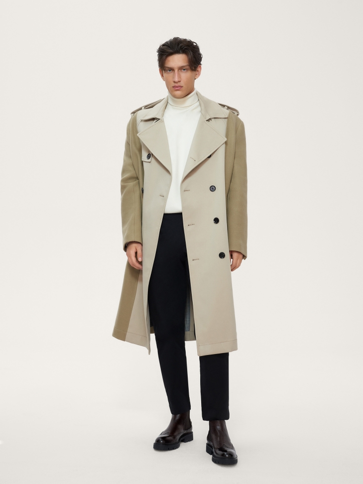 Brązowe sztyblety męskie na trepowej podeszwie