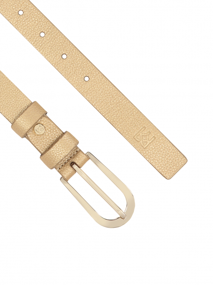 Gustowny oty pasek z zaoągloną klamrą