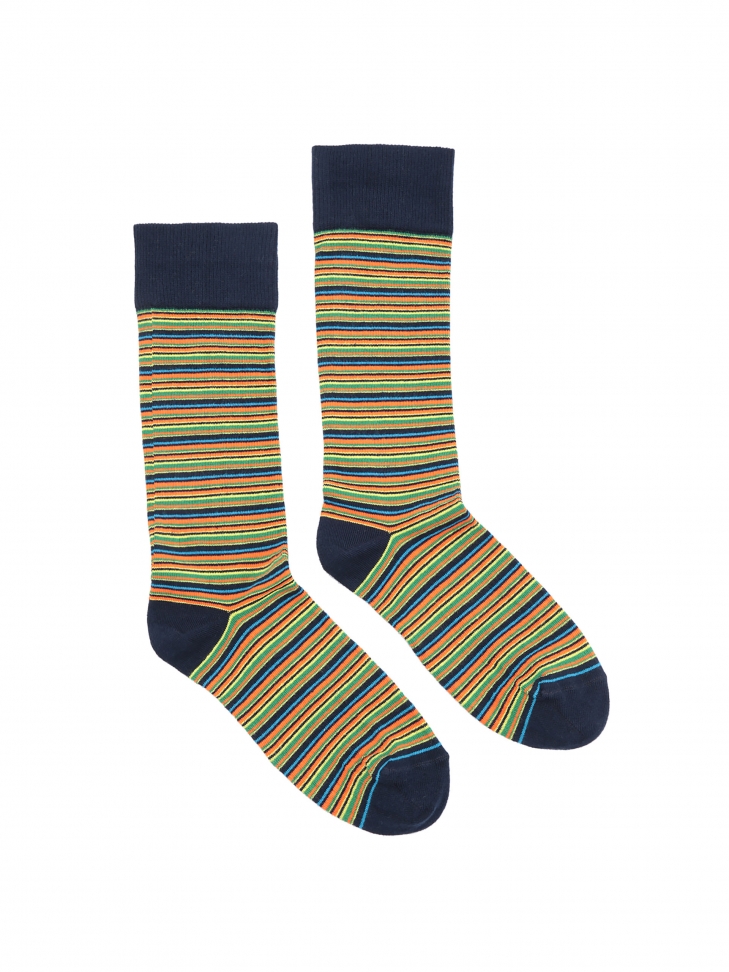 Pasiaste skarpety męskie z bawełny