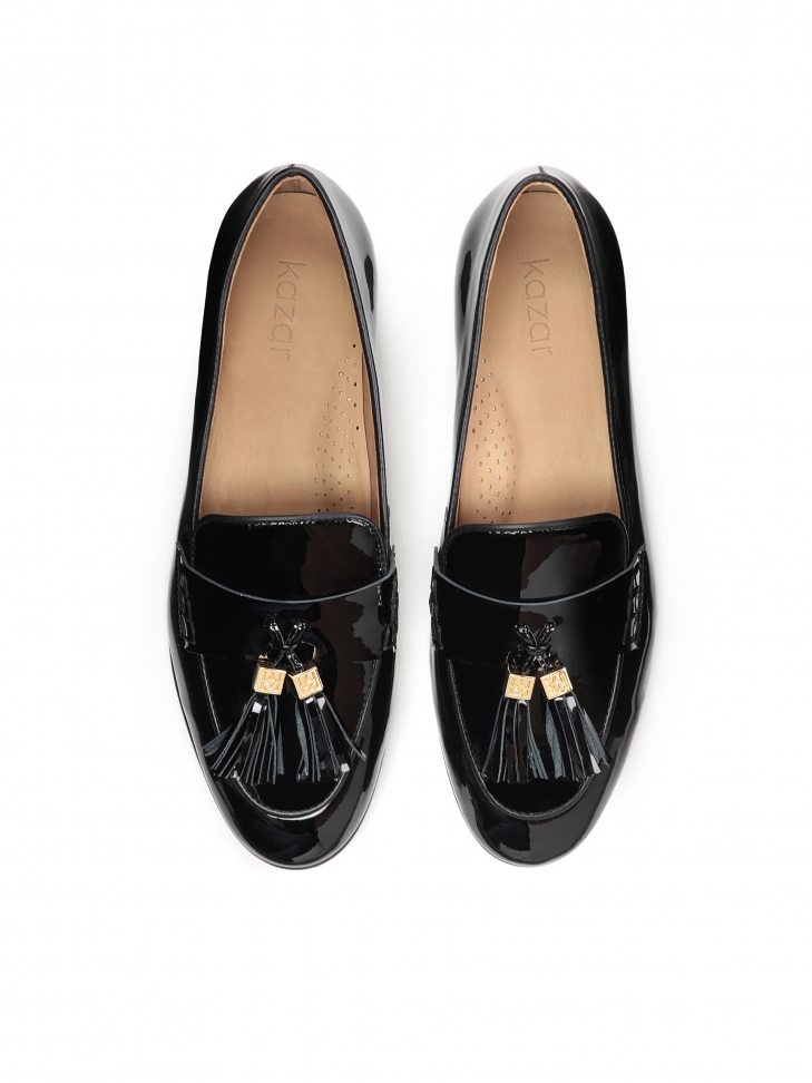 Czarne półbuty damskie