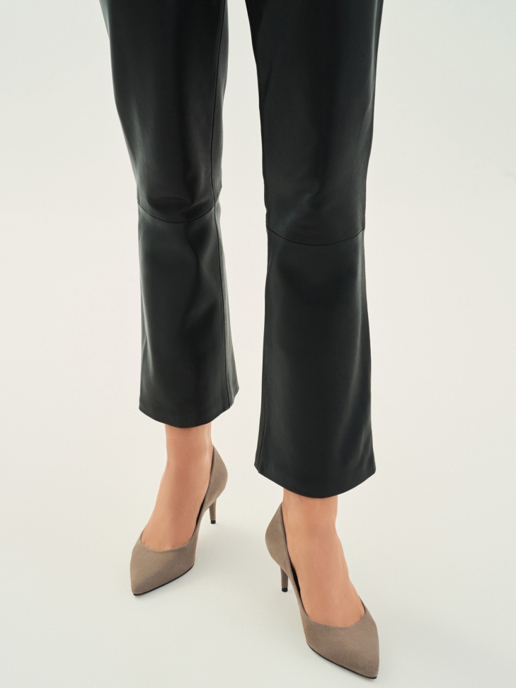 Szarobrązowe czółenka na wygodnym niskim obcasie