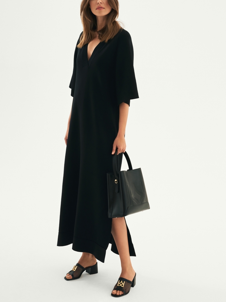 Czarne klapki damskie