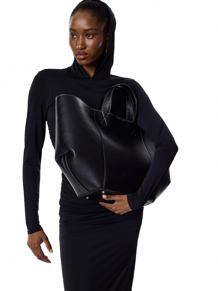 Duża tote bag z wyjmowaną saszetką