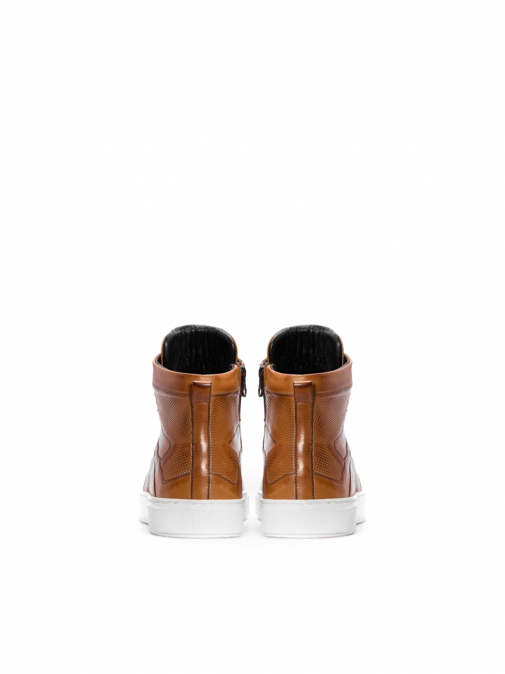 Brązowe sneakersy męskie