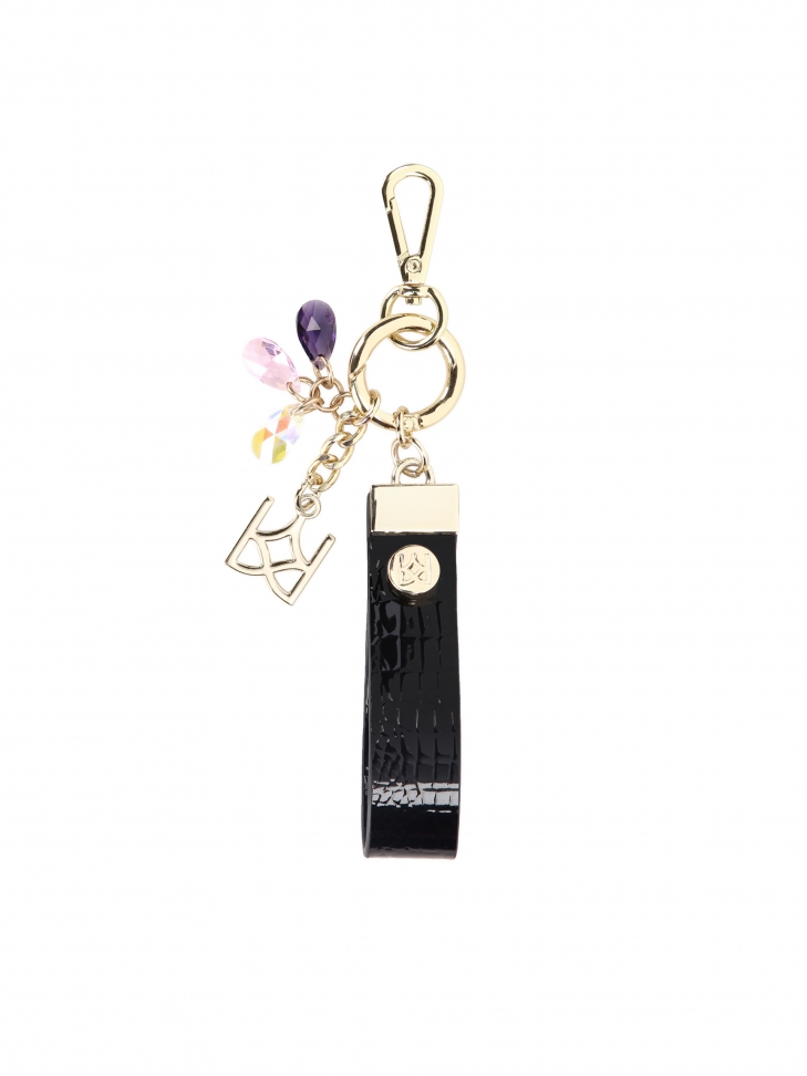 Złoto-czarny brelok damski