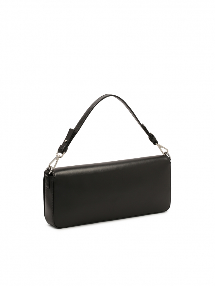 Podłużna sztywna torebka z dwoma paskami