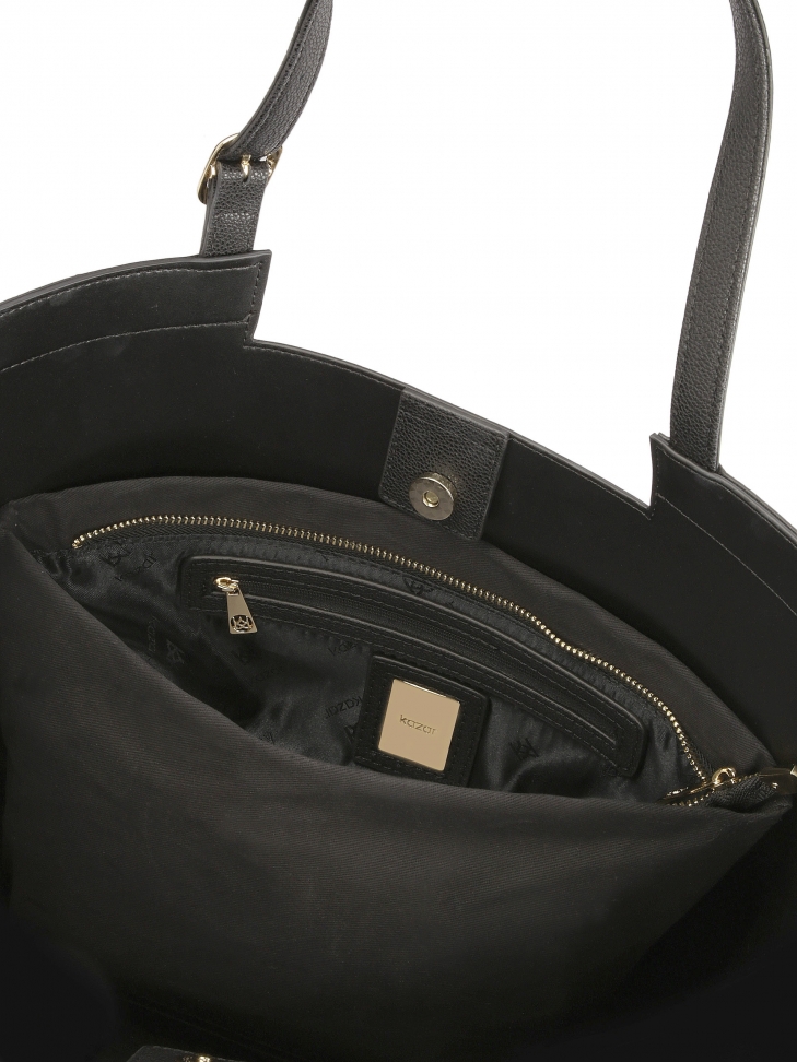 Skórzana torebka na ramię trapez