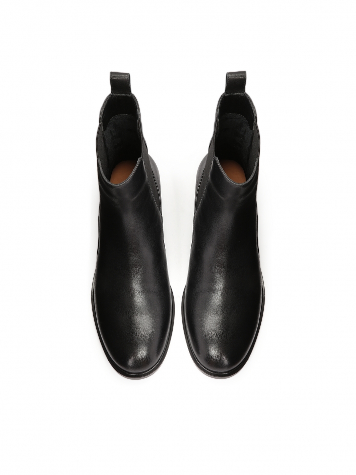 Czarne wsuwane sztyblety damskie