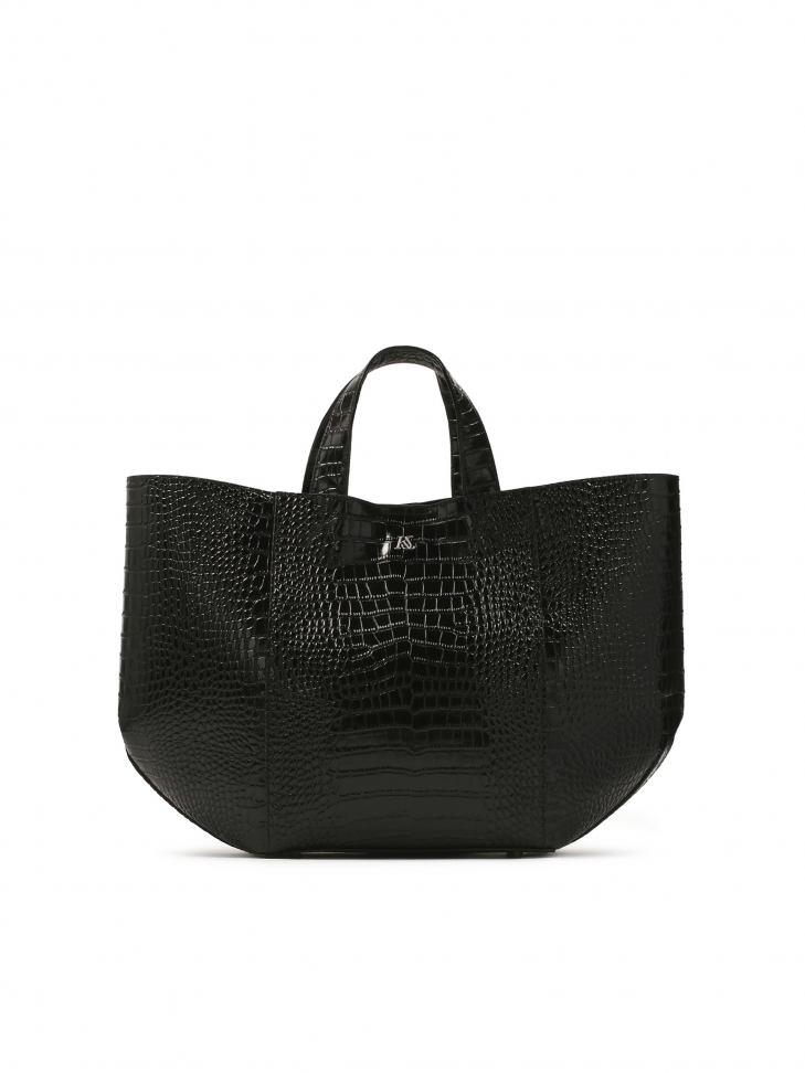 Duża skórzana torebka tote bag