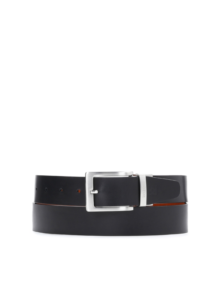 Brązowo-czarny pasek dwustronny