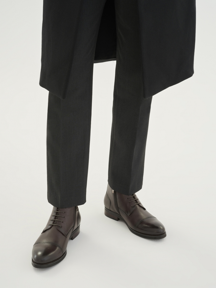 Brązowe trzewiki męskie