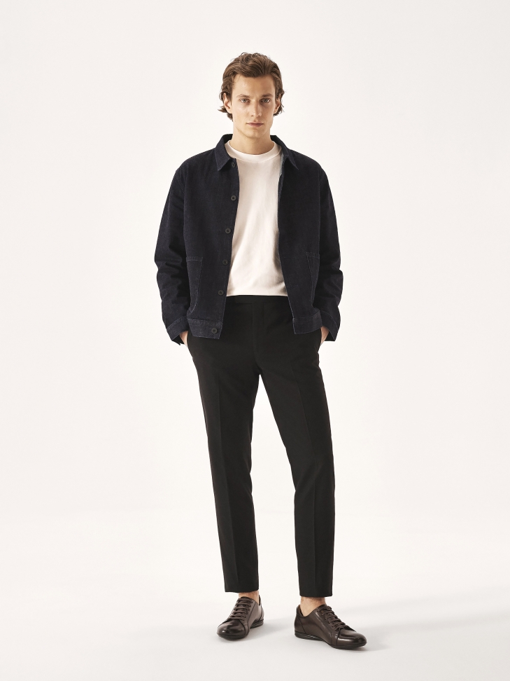 Casualowe skórzane półbuty w brązowym kolorze