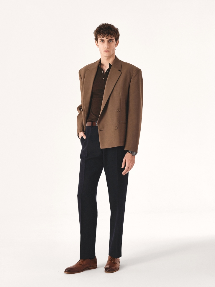 Brązowo-czarny pasek dwustronny