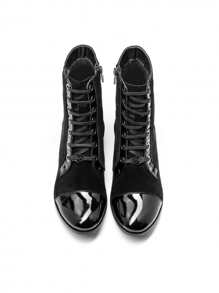 Czarne trzewiki damskie