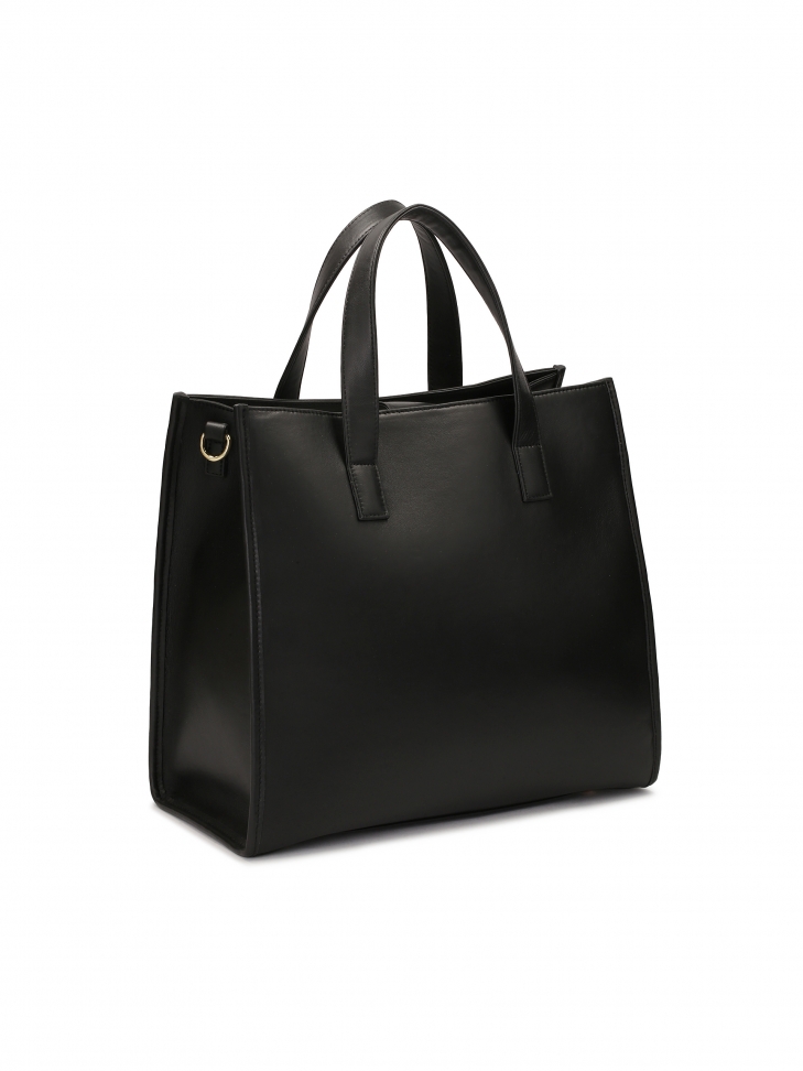 Duża torebka z rączkami i paskiem