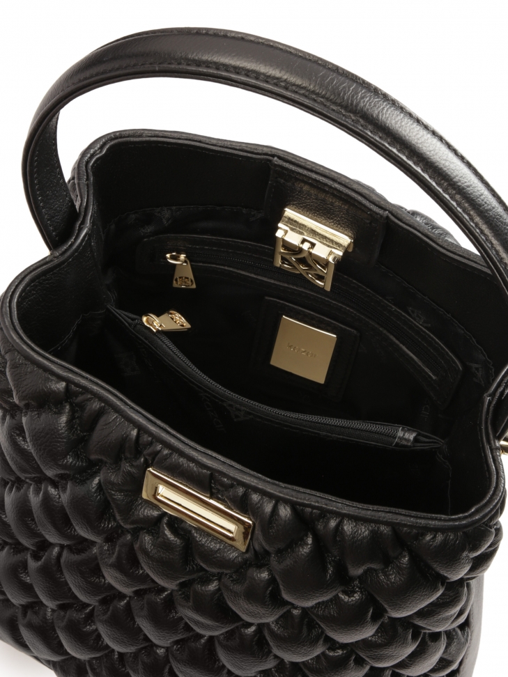 Uniwersalna torebka z miękkiej skóry puff