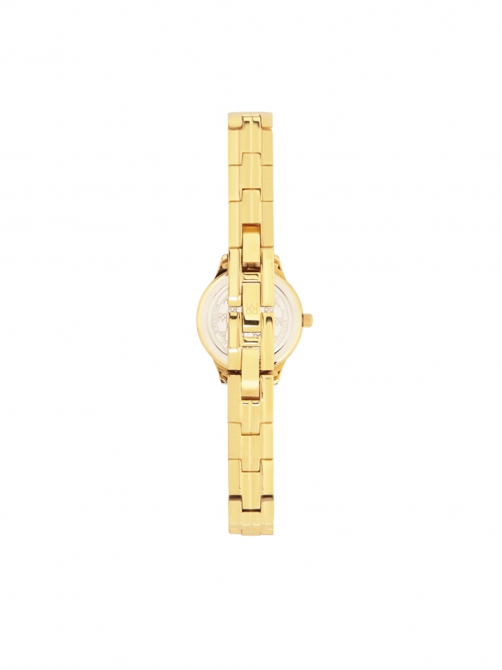 Zegarek damski na bransolecie zdobiony yształkami