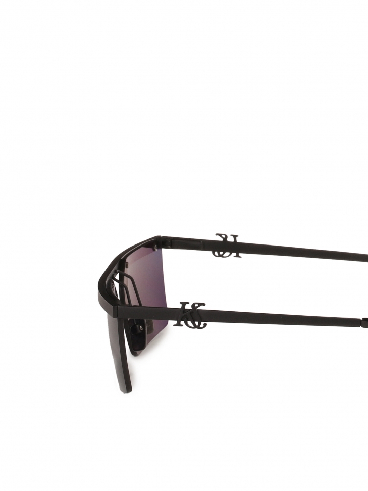 Bezramkowe czarne okulary przeciwsłoneczne