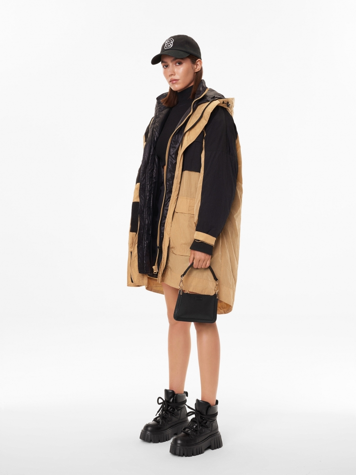 Czarne trzewiki na masywnej podeszwie z miękką cholewką