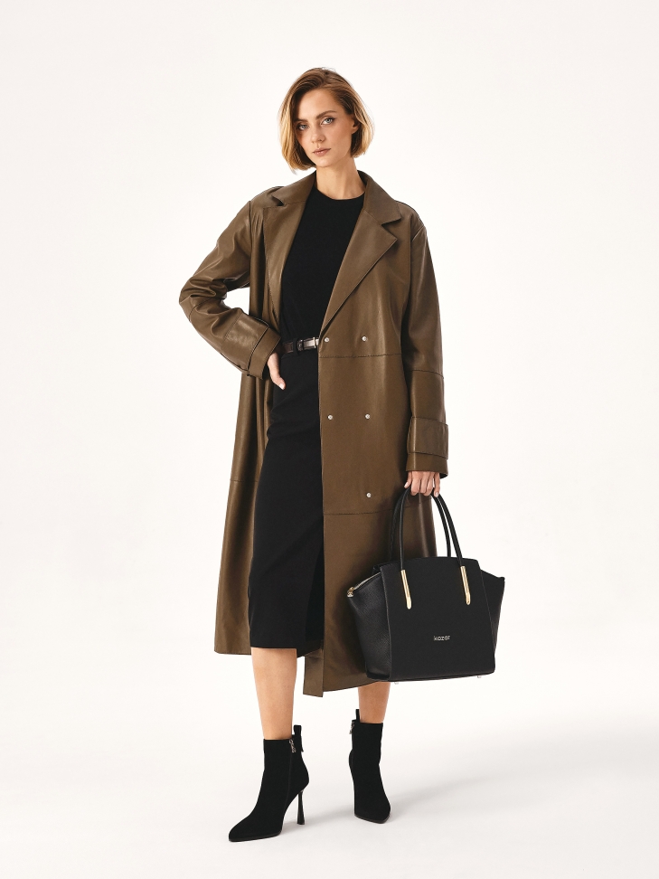 Botki z zamszu w czarnym kolorze