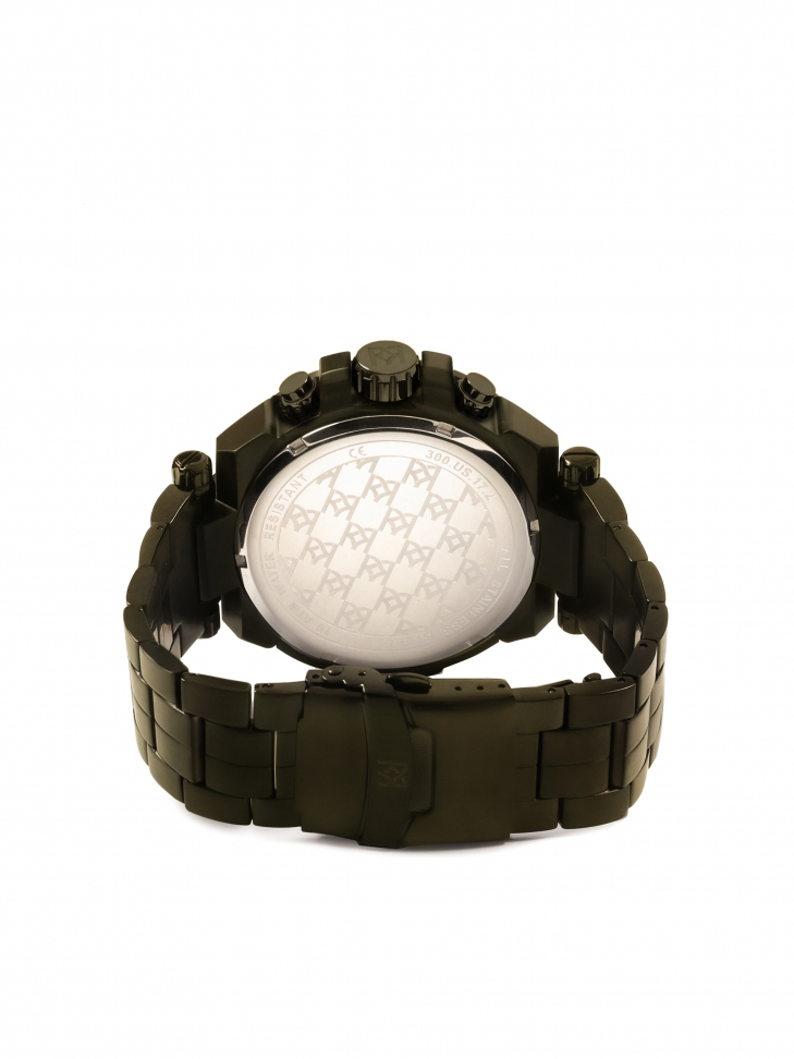 Masywny zegarek męski w kolorze khaki