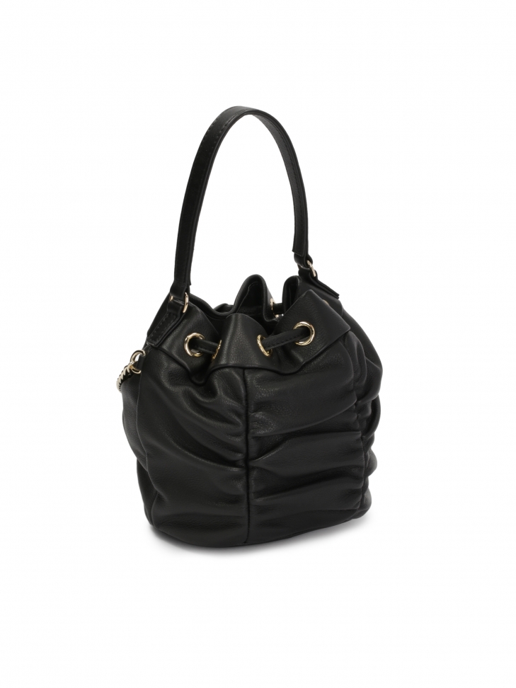 Mała torebka worek z marszczeniem