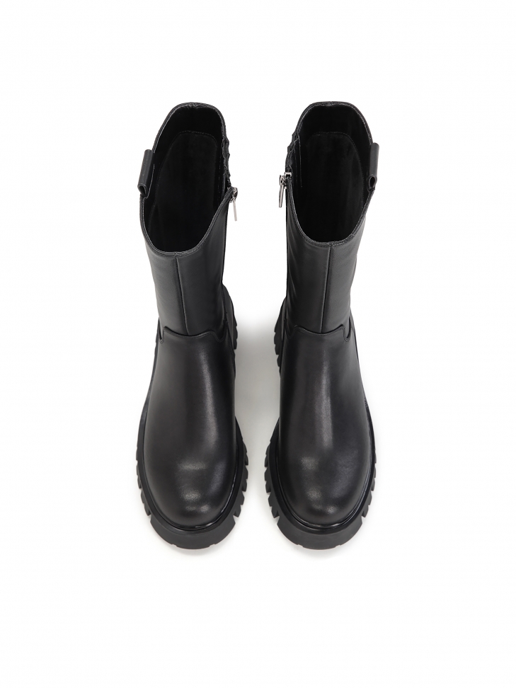 Czarne trzewiki damskie