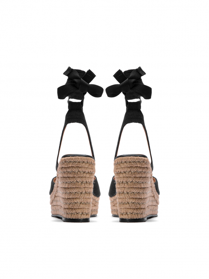 Czarne sandały damskie