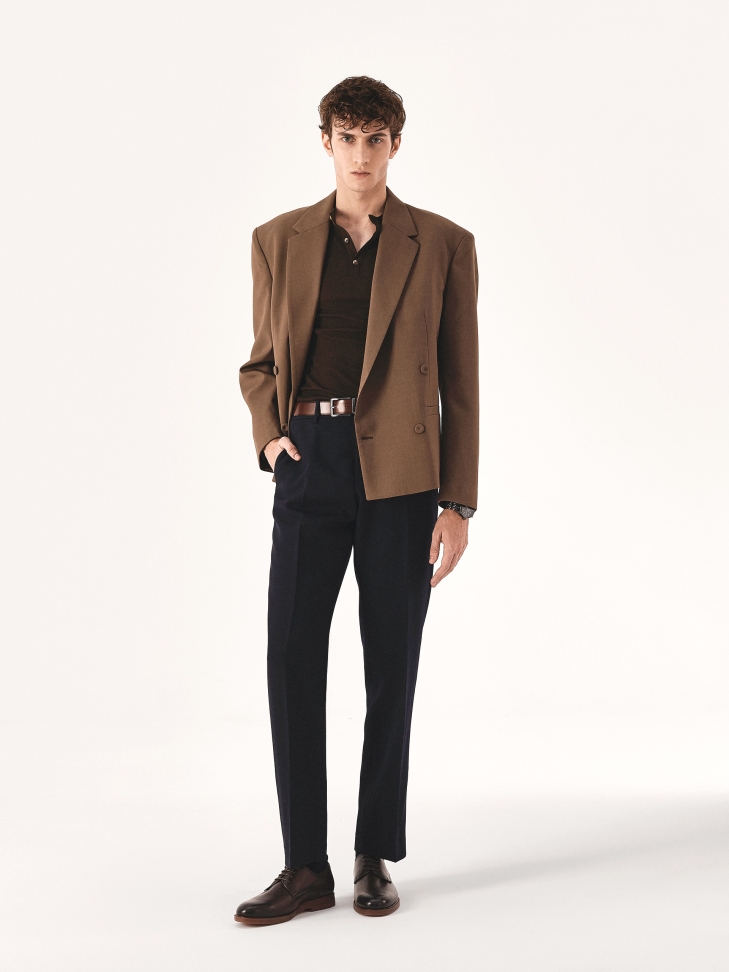 Brązowo-czarny pasek dwustronny