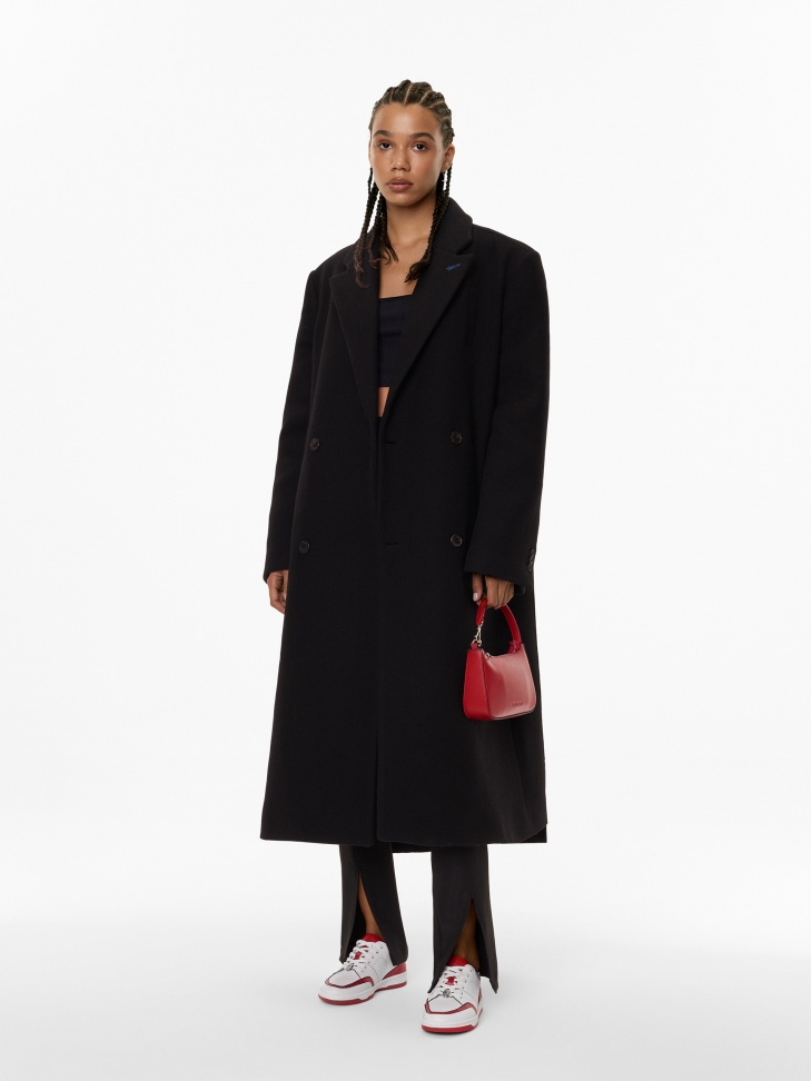 Czerwona torebka ze skóry licowej do noszenia za uchwyt